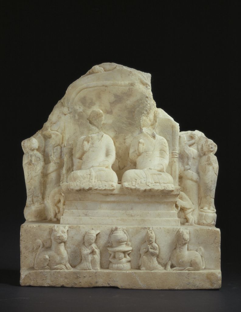 图片[1]-Wang He and others made stone statues of Buddha-China Archive